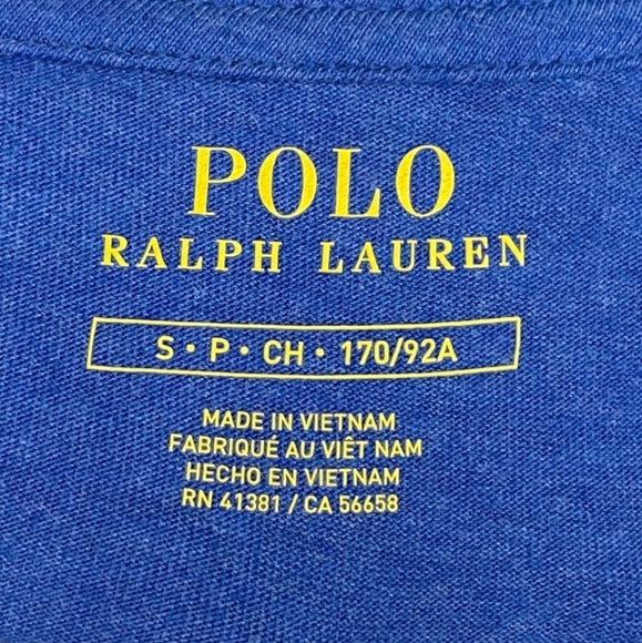 NWT❤️🔥$49 POLO by Ralph Lauren V-Neck T-shirt Men's Small💙 - Picture 4 of 7